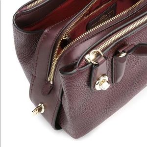 Coach Brooklyn Carryall 34 oxblood satchel